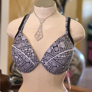 Xhilaration Black and White Aztec
Bikini Top